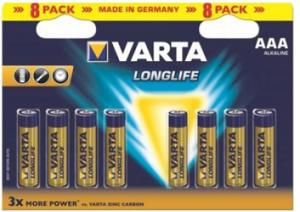 BATIMREX - LR03 Varta Longlife 1,5 V AAA MN2400 B8 baterie