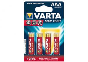 BATIMREX - LR03 Varta Max Tech 1,5 V AAA B4 baterie