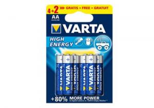 BATIMREX - LR6 Varta High Energy 1,5V MN1500 AA B4 + 2 baterie