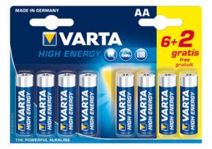 BATIMREX - LR6 Varta High Energy 1,5V MN1500 AA B6 + 2 baterie