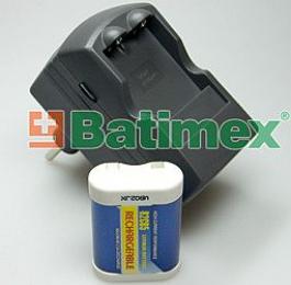 BATIMREX - Nabíječka 2CR5 / CR-P2 + 1 ks 2CR5 500mAh Li-ion 6,0 V