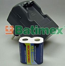 BATIMREX - Nabíječka CR-P2 230V + 1 x CR-P2 500mAh Li-Ion 6V