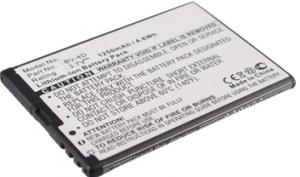 BATIMREX - Nokia 808 1250 mAh 4,63 Wh Li-Ion 3,7 V