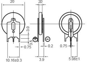 BATIMREX - VL2020 / GVF Panasonic 20mAh 3,0V