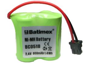 Panasonic P-P305 600mAh 1,4Wh NiMH 2,4V 2x2 / 3AA