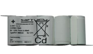 Baterie pro nouzová světla, osvětlení SAFT 6,0V 1600mAh vysokoteplotní (5SBSVTCs)