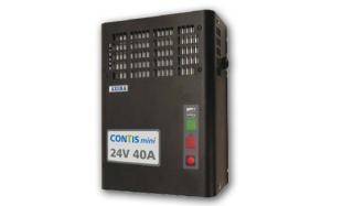 CONTIS mini 12E40, výkon 40A, výstup 12V, vstup 230V 1 fázový, průmyslový nabíječ