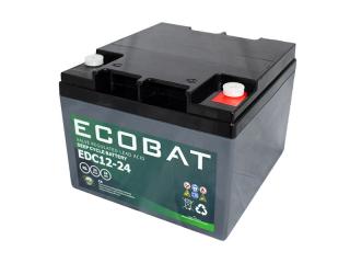 Ecobat Trakční baterie EDC12-24, 24Ah, 12V