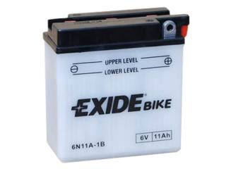 Motobaterie EXIDE BIKE Conventional 11Ah, 6V, 6N11A-1B