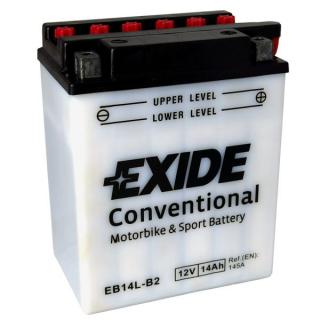 Motobaterie EXIDE BIKE Conventional 14Ah, 12V, EB14L-B2