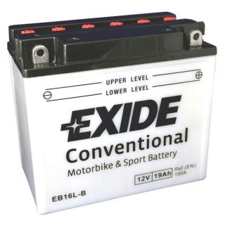 Motobaterie EXIDE BIKE Conventional 19Ah, 12V, EB16L-B