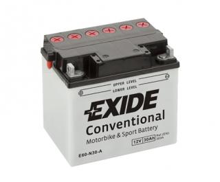 Motobaterie EXIDE BIKE Conventional 30Ah, 12V, E60-N30-A