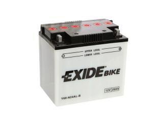 Motobaterie EXIDE BIKE Conventional E60-24AL-B, 12V, 28Ah, 280A