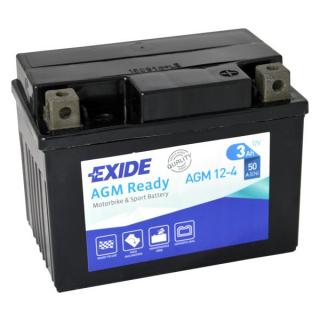 Motobaterie EXIDE BIKE Factory Sealed 3Ah, 12V, AGM12-4  (YTX4L-BS)