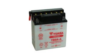 Motobaterie YUASA (originál) YB9A-A, 12V,  9Ah