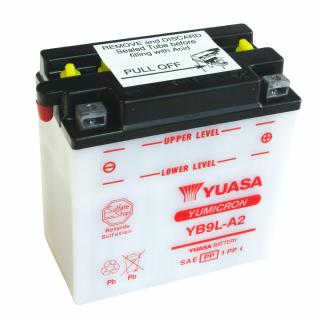 Motobaterie YUASA (originál) YB9L-A2, 12V,  9Ah