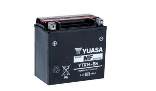 Motobaterie YUASA (originál) YTX14-BS, 12V,  12Ah