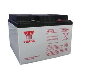Staniční (záložní) baterie YUASA NP24-12,  24Ah, 12V