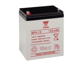Staniční (záložní) baterie YUASA NP4-12,  4Ah, 12V