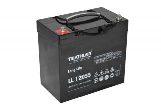 TRIATHLON LL12055 (12V - 55Ah) Záložní baterie  long life