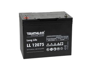 TRIATHLON LL12075 (12V - 75Ah) Záložní baterie  long life