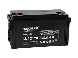 TRIATHLON LL12120 (12V - 120Ah) Záložní baterie  long life