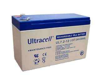 Ultracell UL7.2-12F2 (12V - 7,2Ah), VRLA-AGM záložní baterie