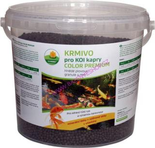 KOI Color Premium 5 l (krmivo pro podporu barevnosti KOI kaprů 4 mm)