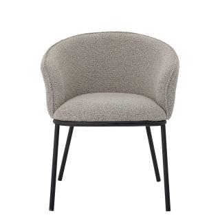 Jídelní židle Cortone, šedá, polyester - 82050369