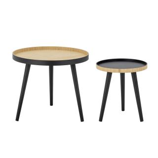 Konferenční stolky Cappuccino, černá, bambus - 82052153