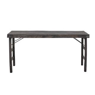 Konzolový stolek Cali, černý, rekultivované dřevo - 82057291