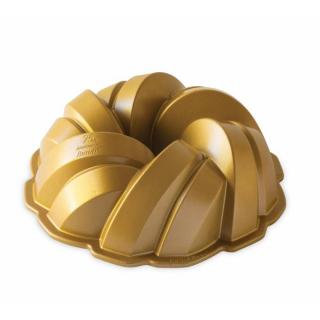 Nordic Ware Anniversary Braided forma na bábovku, 12 cup zlatá, 95577