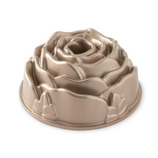 Nordic Ware forma na bábovku Rose, 10 cup karamelová, 54148