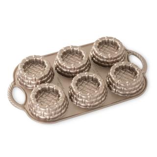 Nordic Ware forma na košíčky, 3 cup karamelová, 54348