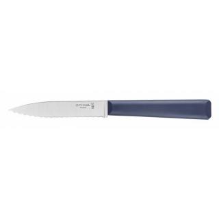 Opinel Essentiels N°313 vroubkovaný nůž na zeleninu 10 cm, modrý, 002353