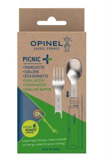 Opinel Picnic + sada lžíce, vidličky a ubrousku pro nože N°08, 002501