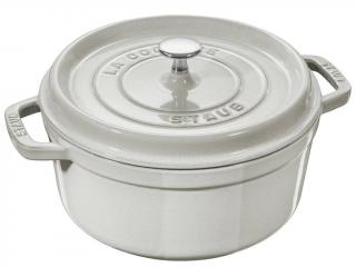 Staub Cocotte hrnec kulatý 26 cm bílá lanýžová , 11026107