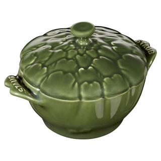 Staub Cocotte keramická zapékací miska ve tvaru artyčoku 13 cm/0,5 l, zelená, 40500-326