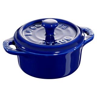 Staub Cocotte Mini hrnec kulatý 0,2 l keramika modrá, 40510-786