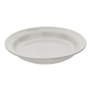 Staub keramický hluboký talíř 24 cm, bílá lanýžová, 40508-029