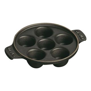 Staub Litinový talíř na šneky (6ks) 14 cm, černý, 1301523