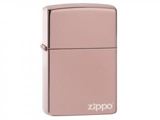 Zapalovač Zippo 26908 High Polish Rose Gold Zippo Logo