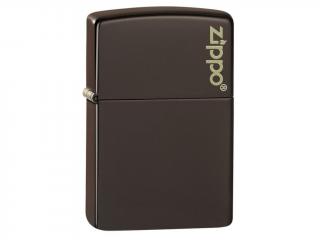 Zapalovač Zippo 26911 Brown Zippo Logo