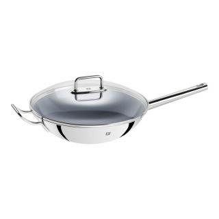 Zwilling Plus nepřilnavá pánev Wok se skleněnou poklicí 32 cm, 40992-032