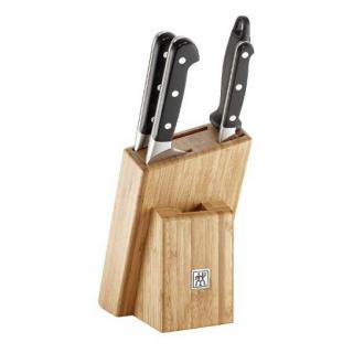 Zwilling Pro bambusový blok s noži 5 ks, 38448-002