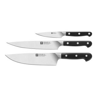 Zwilling Pro set nožů 3 ks, kuchařský 20 cm, plátkovací 20 cm, špikovací 10 cm, 38430-007