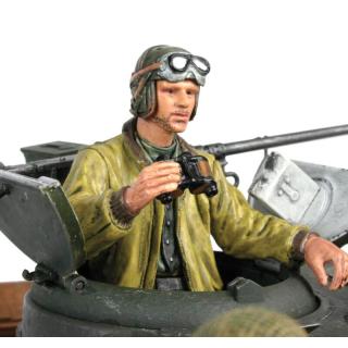 Figurka 1:16 US velitel posádky tanku (Ručně malovaný)