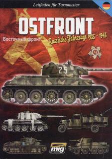 Kniha Ostfront - Kamufláže sovětských obrněných jednotek (Kniha z vydavatelství Ammo of Mig Jimenes mapuje kamufláže sovětských obrněných vozidel počas 2. světové války.)