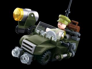 LEGO - kompatibilní, počet figurek/dílků: 1/91, ze sady WWII M38-B0678