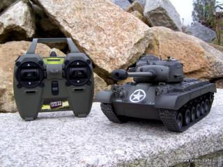M26 Pershing - infrared + terč (Tank s hracím infra systémem boje simulující zásahy)